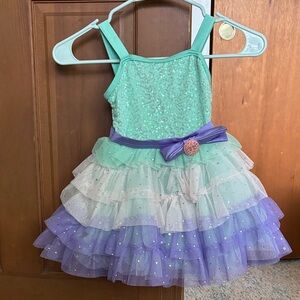 Sparkling Mermaid colors Kids Costume/dress